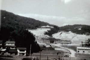 1970年の工事中の赤坂遊園
