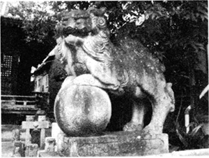 八坂神社の狛犬（右）
