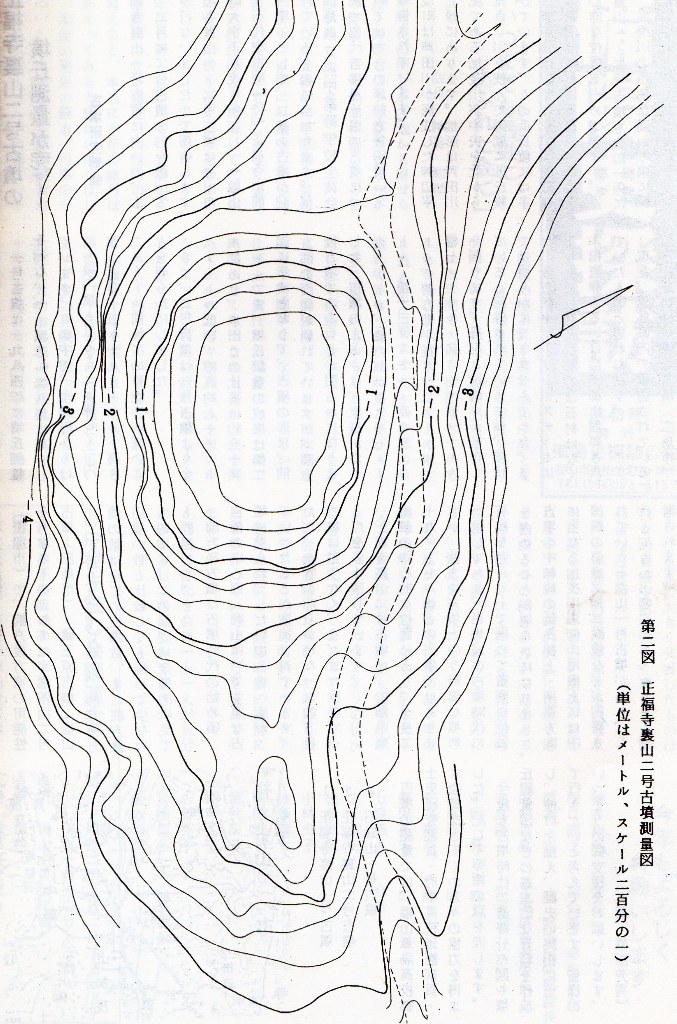 正福寺裏山２号古墳の測量図