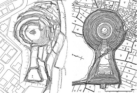 図１：浦間茶臼山古墳（岡山）と箸墓古墳（奈良）